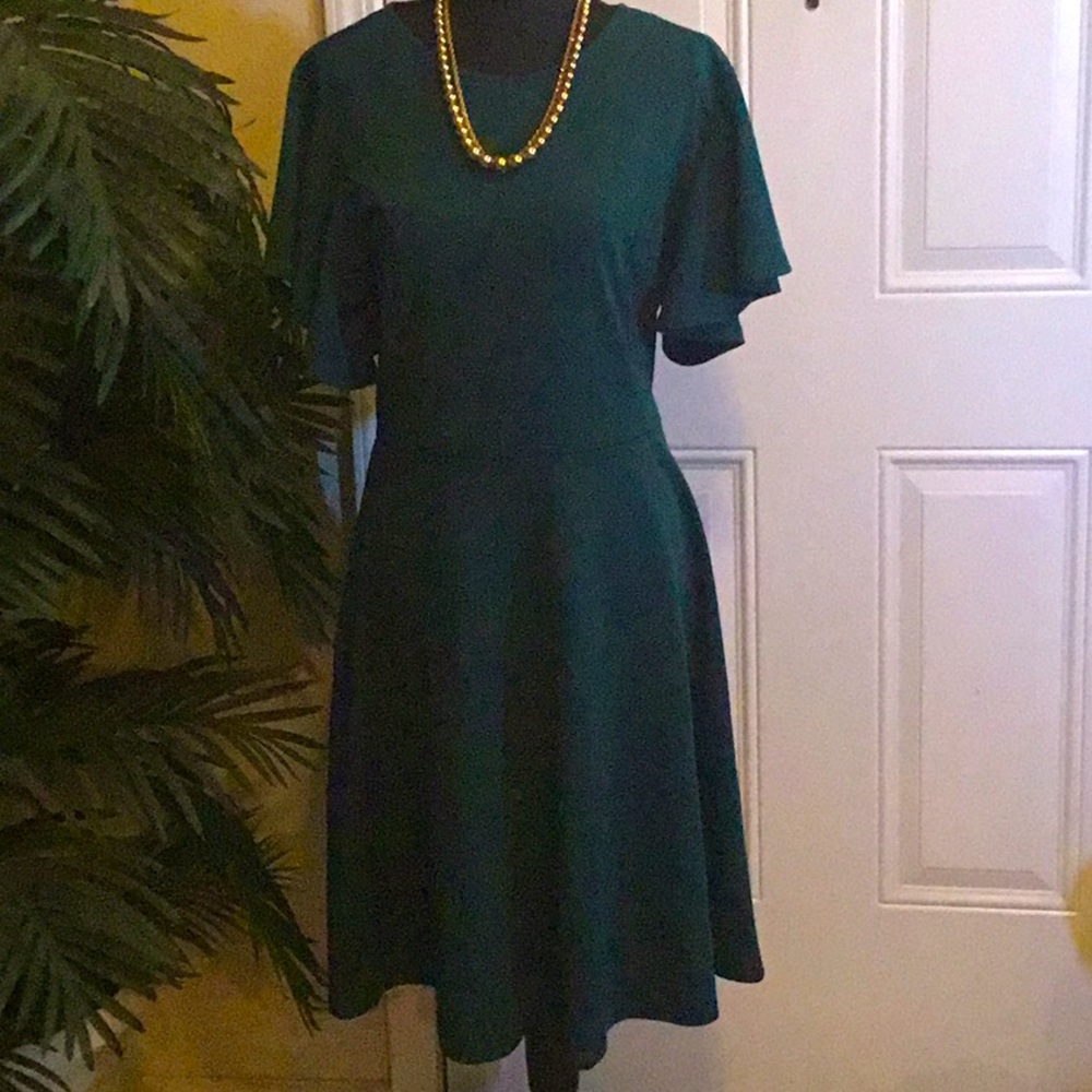 Oxiuly Fashion” forest Green (XL) dress 🌼💐NWT”🌼